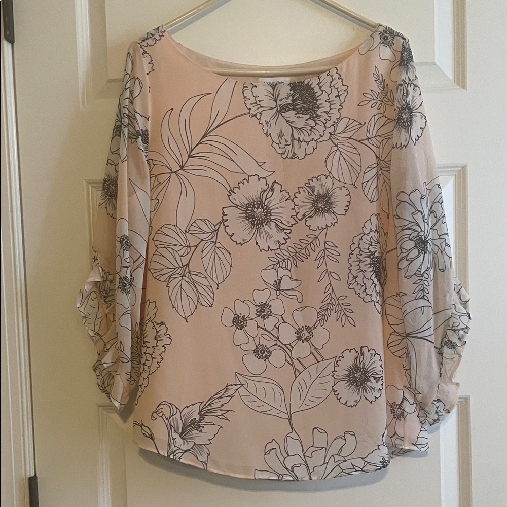 Calvin Klein Floral Print Women's Blouse